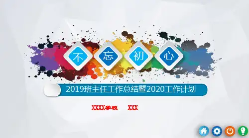中职学校班主任工作总结及工作计划最全PPT模板