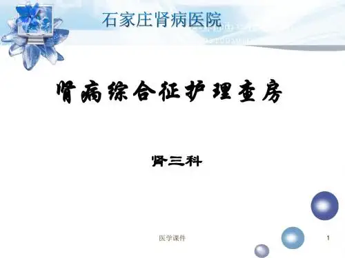 肾病综合征护理查房PPT课件