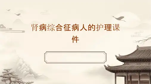 肾病综合征病人的护理课件