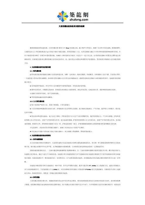 大直径灌注桩的桩身完整性检测_secret