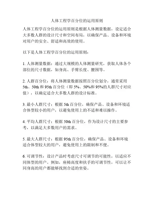 人体工程学百分位的运用原则