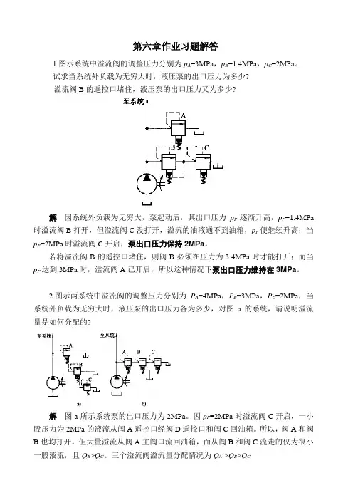 液压6章习题解答