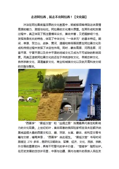 走进阿拉善，就走不出阿拉善！【文化篇】
