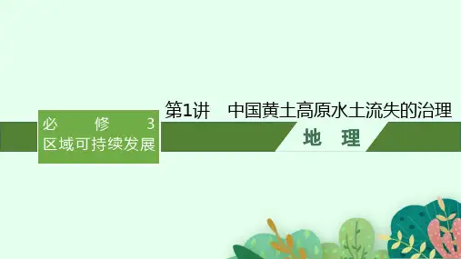 2022届高考地理(中图版)一轮复习PPT课件区域可持续发展中国黄土高原水土流失的治理