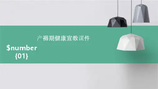 产褥期健康宣教课件