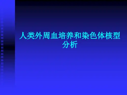 〖医学〗人类外周血培养和染色体核型分析