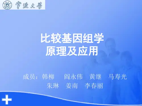 比较基因组学原理和应用