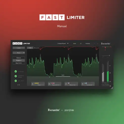 Focusrite FAST Limiter Manual