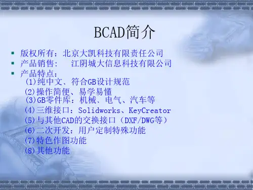 BCAD软件简介