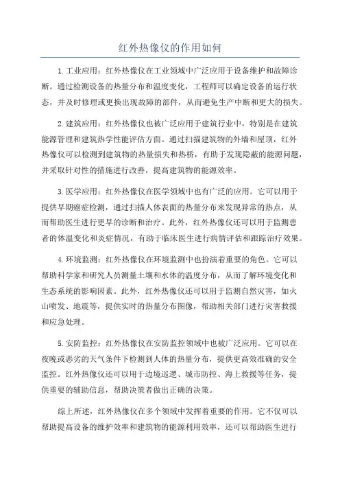 红外热像仪的作用如何
