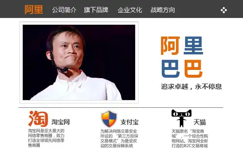 阿里巴巴介绍PPT模板