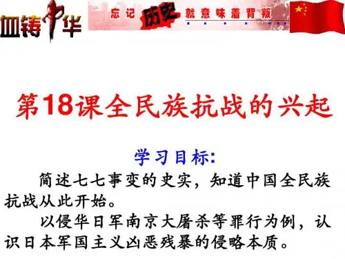 全民族抗战的兴起 PPT课件7