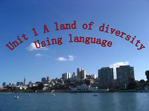 新人教版选修八Unit1 Using Language课件