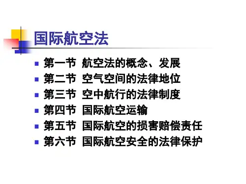 国际法-国际航空法PPT课件