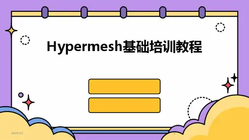 2024版年度Hypermesh基础培训教程