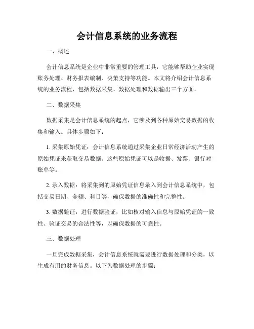 会计信息系统的业务流程