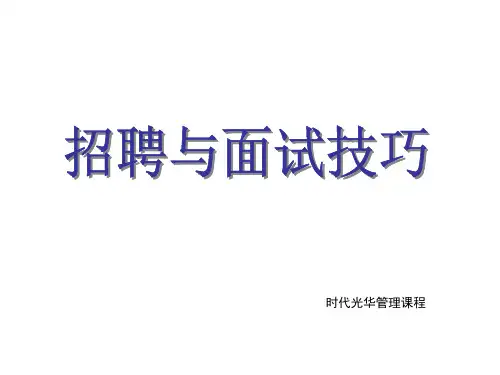 招聘与面试技巧(张晓彤)