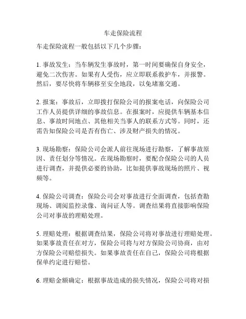 车走保险流程