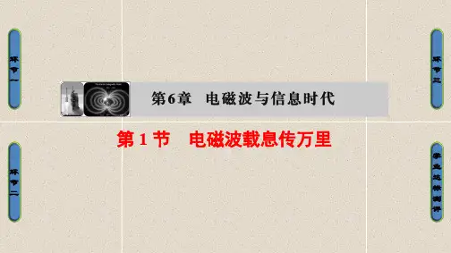 高中物理课件 第6章 第1节 电磁波载息传万里