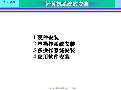 计算机系统的安装PPT课件