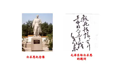 部编版七年级语文上册12《纪念白求恩》课件(2)