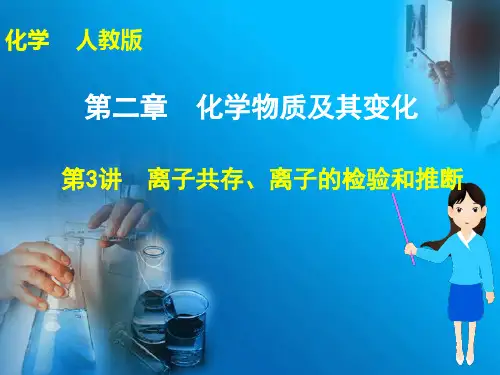 第二章第三讲(离子共存检验和推断)PPT课件
