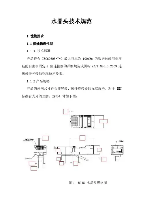 水晶头技术规范