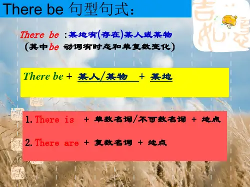 PEP小学六年级英语there_be_句型讲解与练习