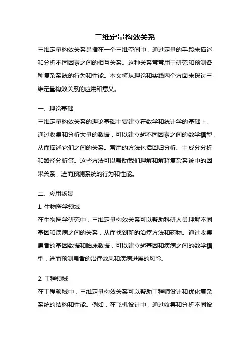 三维定量构效关系