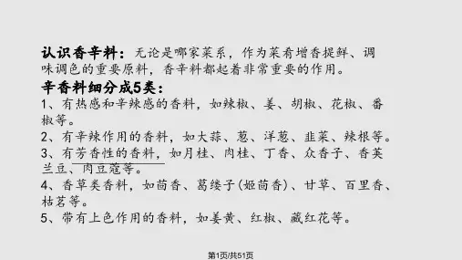 香辛料大全PPT课件