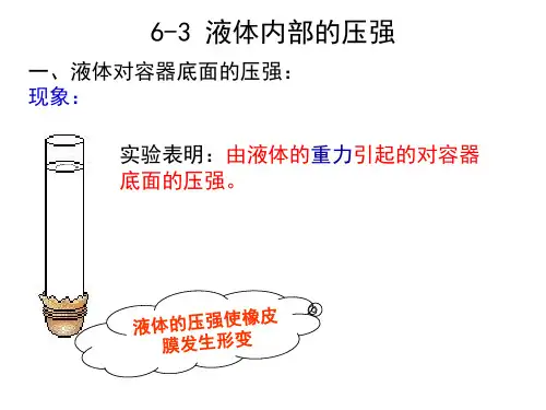 6.3液体内部的压强