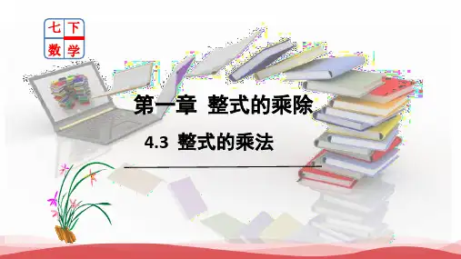 1.4 整式的乘法(第3课时)(课件)七年级数学下册堂(北师大版)