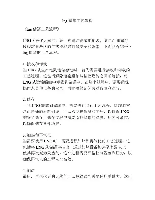 lng储罐工艺流程