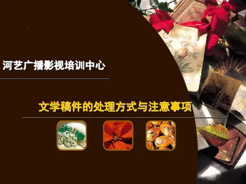 播音主持文学稿件处理