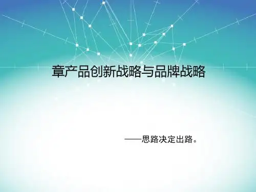产品创新战略与品牌战略课件(PPT 41张)