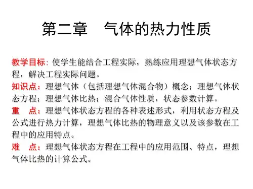工程热力学第二章