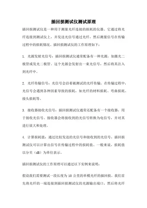 插回损测试仪测试原理