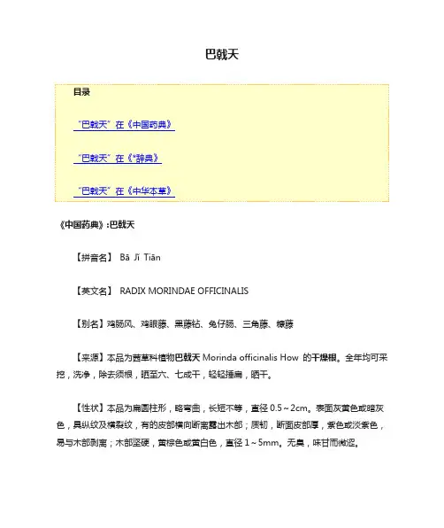 巴戟天