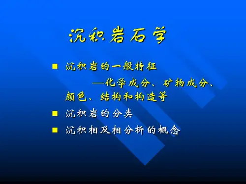 普通地质学12第十二章沉积岩