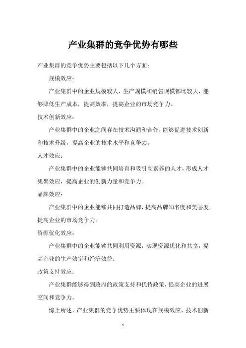 产业集群的竞争优势有哪些_1