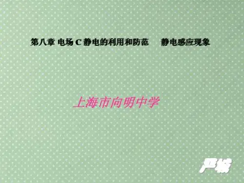 第八章 电场 C 静电的利用和防范 静电感应现象