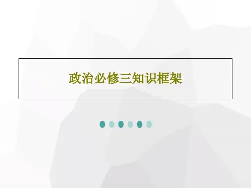 政治必修三知识框架19页PPT
