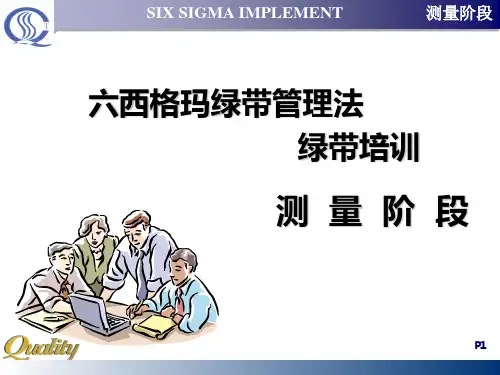 六西格玛测量阶段PPT课件