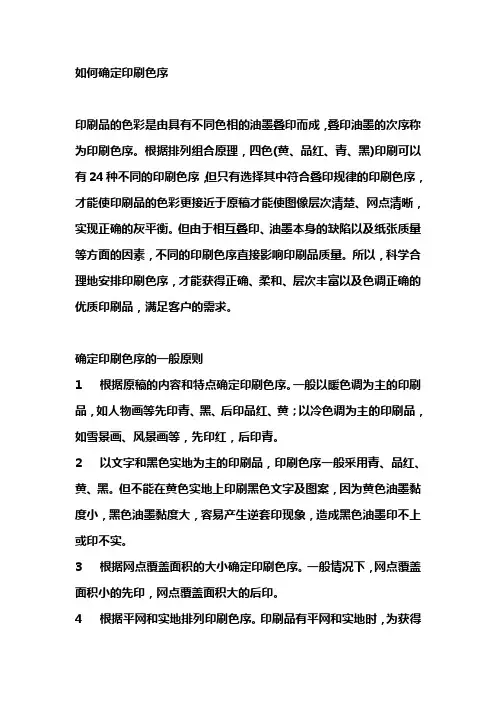 印刷色序