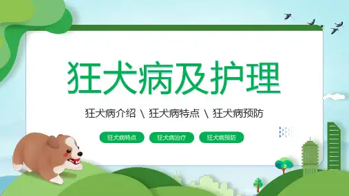 狂犬病介绍及护理PPT-狂犬病介绍预防课件(共22张PPT)