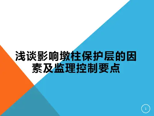 墩柱保护层控制