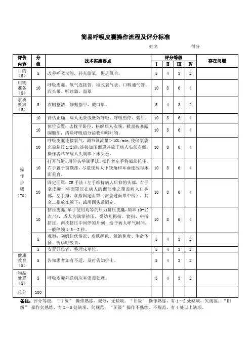 18简易呼吸皮囊评分标准-最终版(1)