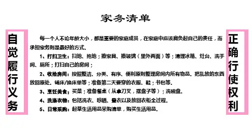 (完整版)做家务让孩子更优秀中小学生家务清单