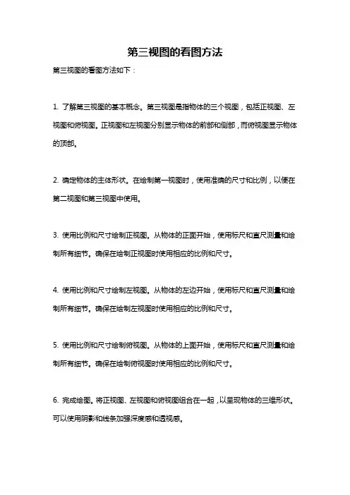 第三视图的看图方法
