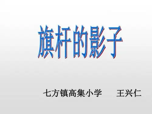 四年级上册科学课件-4.2阳光下的影子 人教版 